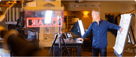 Business coaching session with multiple people